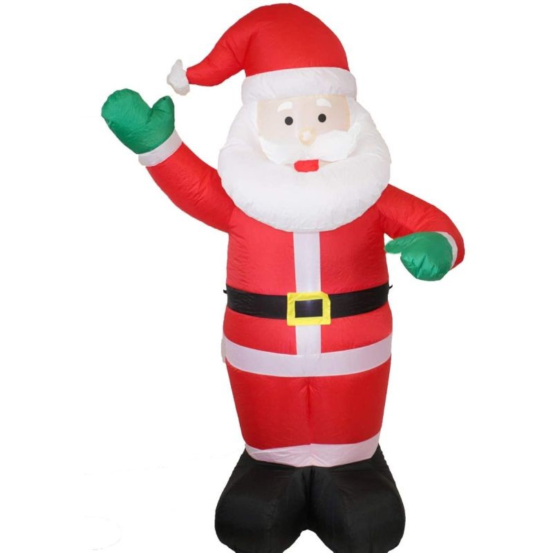 Figurina mos craciun gonflabil 180 cm, iluminat led, pentru interior si exterior Procart - 3