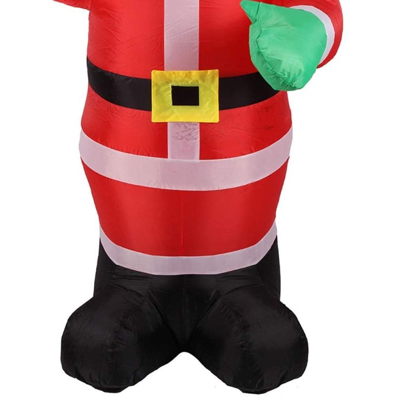 Figurina mos craciun gonflabil 180 cm, iluminat led, pentru interior si exterior Procart - 6