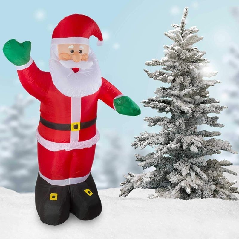 Figurina mos craciun gonflabil 240 cm, iluminat led, pentru interior si exterior Procart - 6