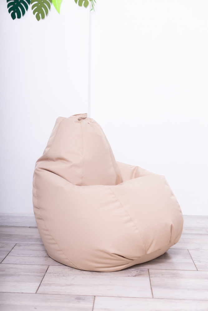 Fotoliu puf Bean bag bej XL fara husa interioara