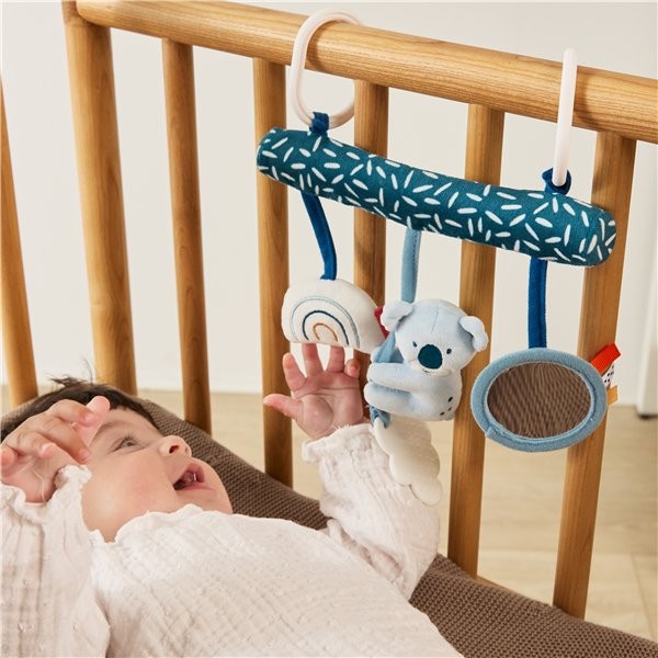 Jucarie pentru leagan si carucior cu sunete si oglinda Ursulet Koala - 1