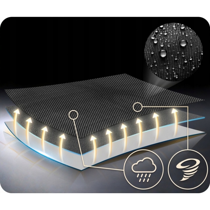 Leagan tip cuib pentru copii Neo-Sport 110310 Negru XXL 110 cm, material impermeabil, cadru din otel, greutate suportata 150 kg - 2 | YEO