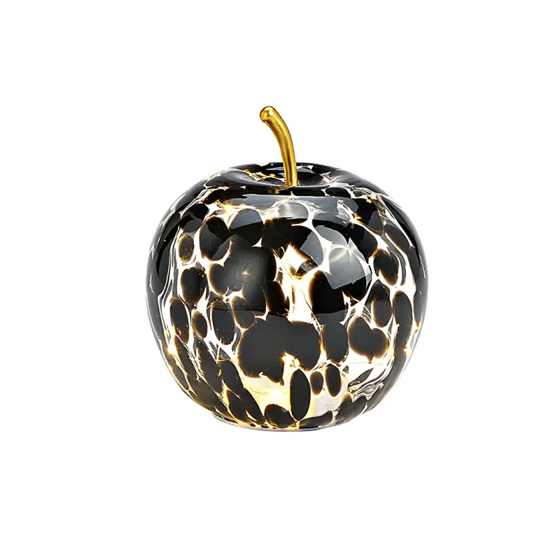 Mar decorativ negru cu led 16x17 cm - 1