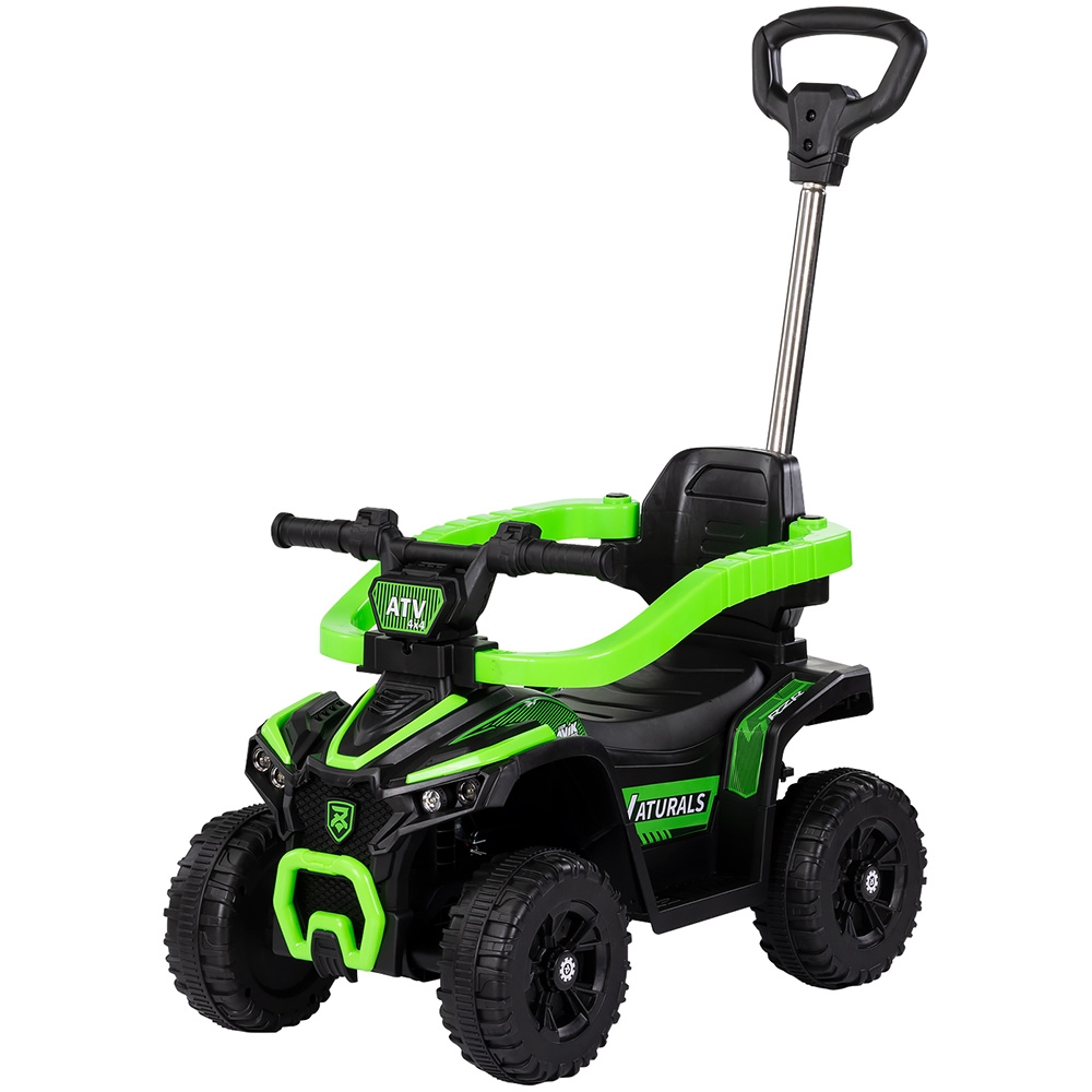 Masinuta de impins Chipolino ATV Green cu maner, efecte luminoase si sonore - 5