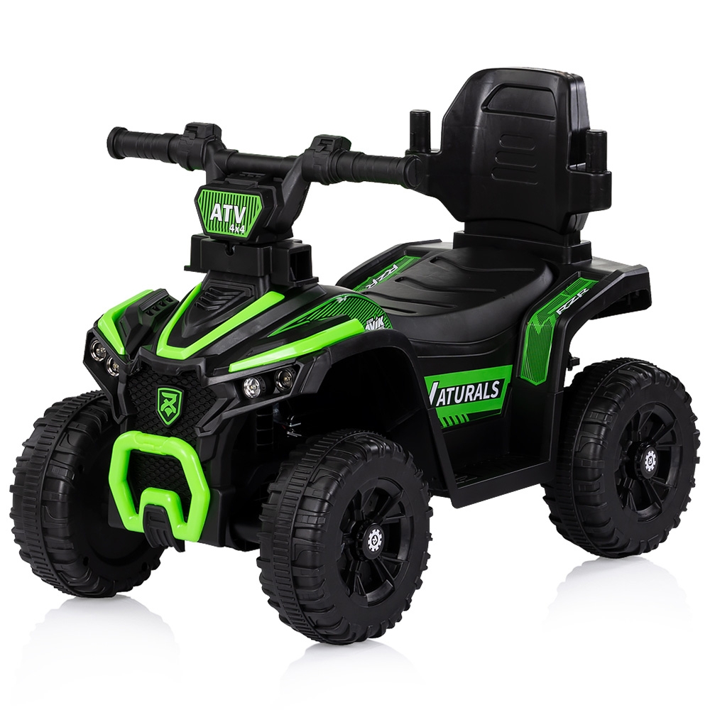 Masinuta de impins Chipolino ATV Green cu maner, efecte luminoase si sonore - 1
