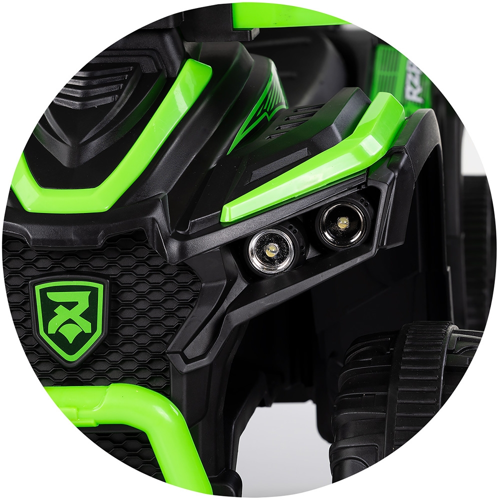 Masinuta de impins Chipolino ATV Green cu maner, efecte luminoase si sonore - 3