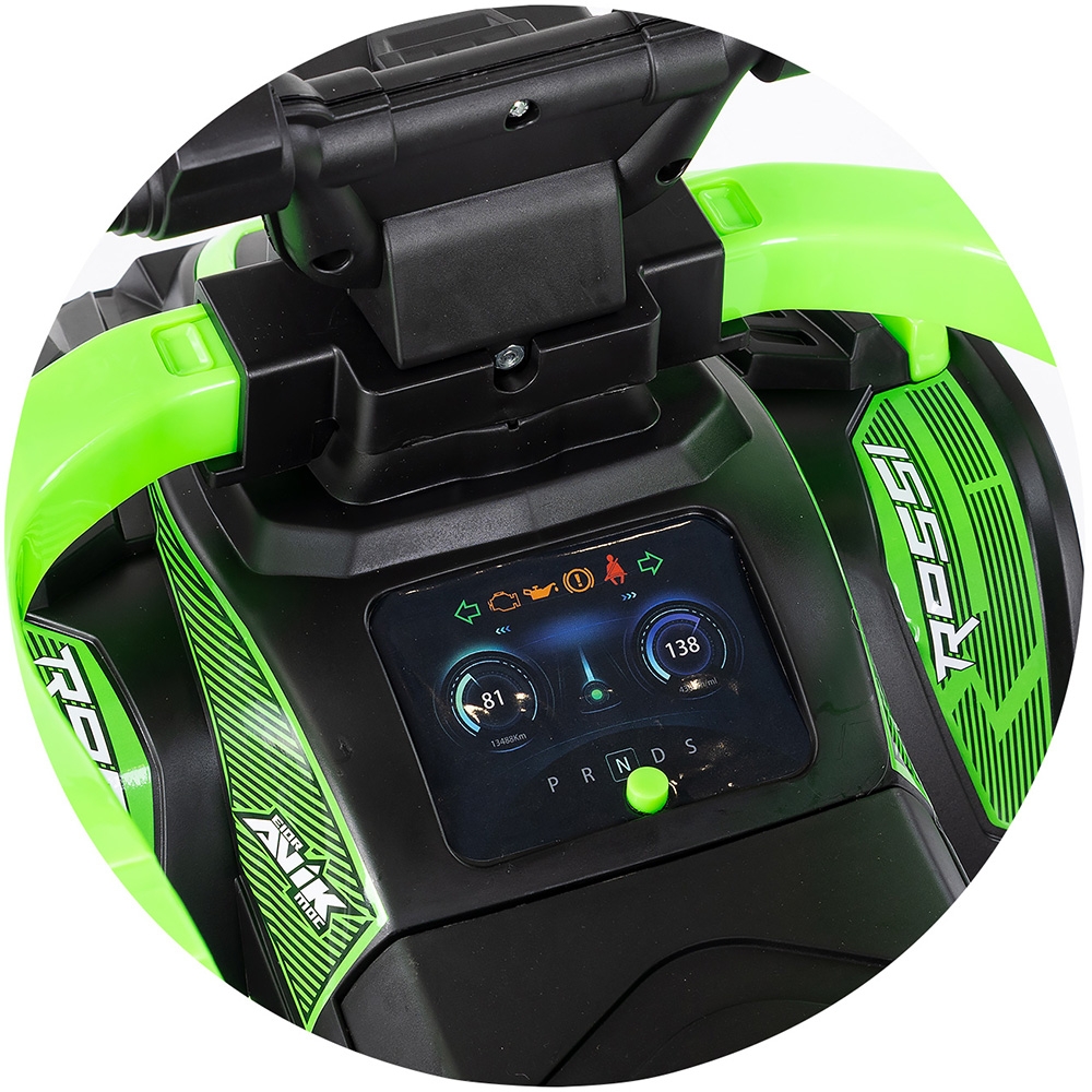 Masinuta de impins Chipolino ATV Green cu maner, efecte luminoase si sonore - 4