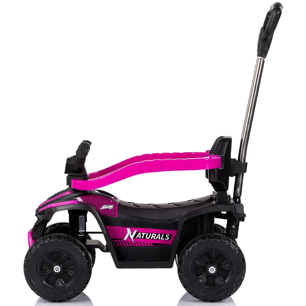 Masinuta de impins Chipolino ATV Pink cu maner, efecte luminoase si sonore - 2