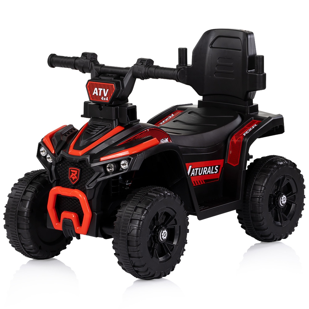 Masinuta de impins Chipolino ATV Red cu maner, efecte luminoase si sonore - 1