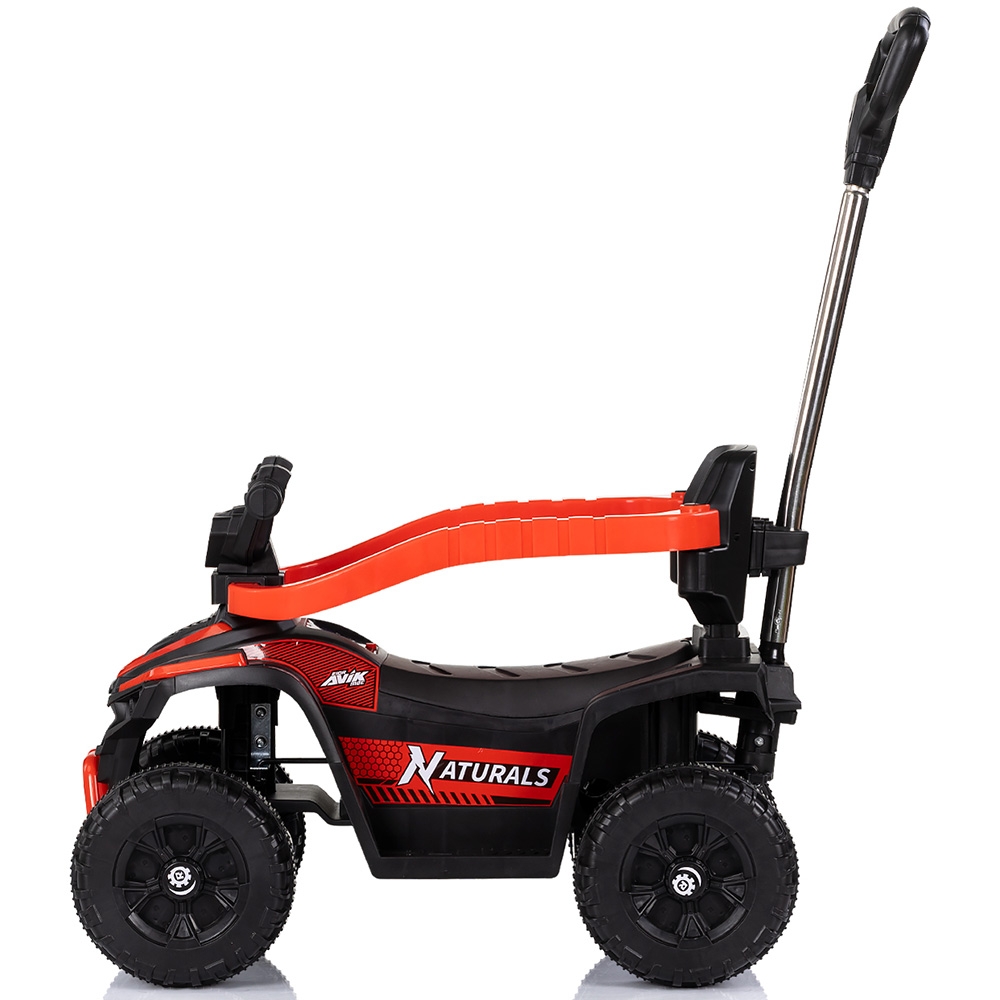 Masinuta de impins Chipolino ATV Red cu maner, efecte luminoase si sonore - 2