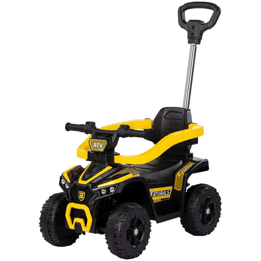Masinuta de impins Chipolino ATV Yellow cu maner, efecte luminoase si sonore - 3