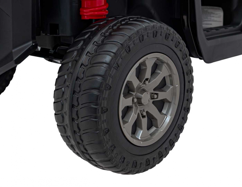 Camion electric pentru copii Farmer Truck Speed 900 Red, 4 motoare x 45W, baterie 12V10AH, slow start, panou audio mp3, roti spuma eva, cu bena basculanta si lopata inclusa - 11