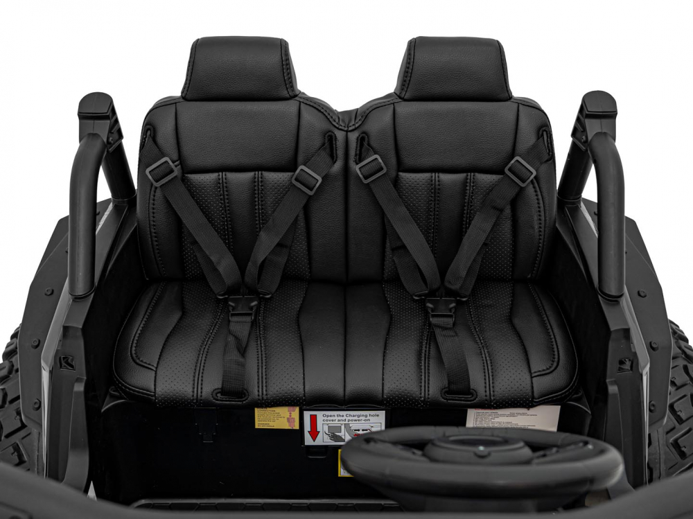 Masinuta electrica 4x4 pentru copii Honda Black, motor 4 x 120W, baterie 24V9Ah, cu telecomanda 2.4G, 2 viteze, panou audio, lumini led, amortizoare - 2