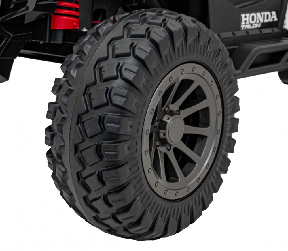 Masinuta electrica 4x4 pentru copii Honda Black, motor 4 x 120W, baterie 24V9Ah, cu telecomanda 2.4G, 2 viteze, panou audio, lumini led, amortizoare - 4