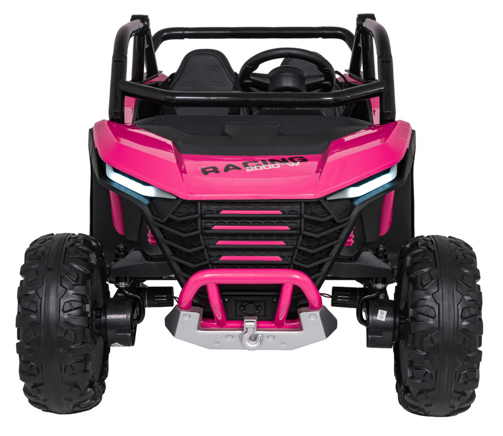 Masinuta electrica pentru copii Racing Road 2000 Pink, motor 4 x 120W, baterie 24V7Ah, 3 viteze telecomanda 2.4 GHz, slow start, roti eva, dimensiune 147 x 86 x 77 cm - 10