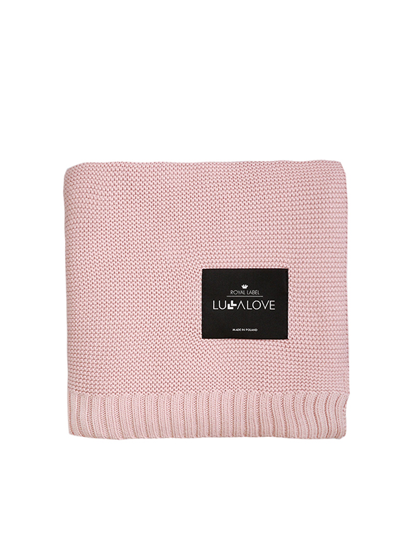 Paturica crosetata din bambus si bumbac model Powder Rose 80x100 cm - 1
