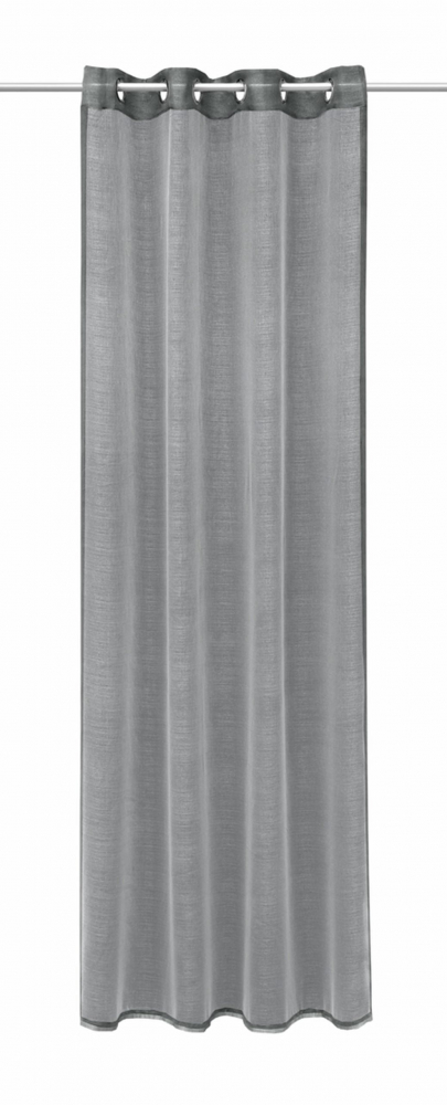 Perdea cu inele Katy Antracit L140 x H240 cm - 1