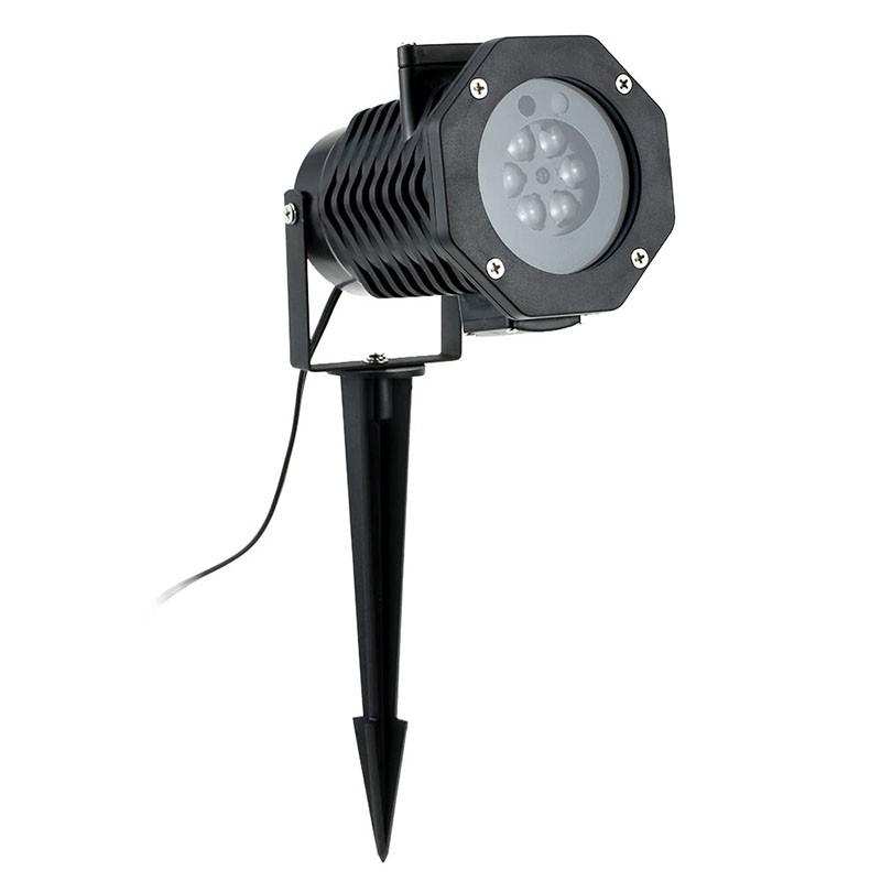 Proiector led exterior 12w, 15 modele figurine, proiectie rotativa, ip44 - 6