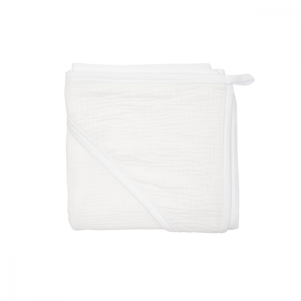 Prosop din muselina 100x100 cm Twins Alb