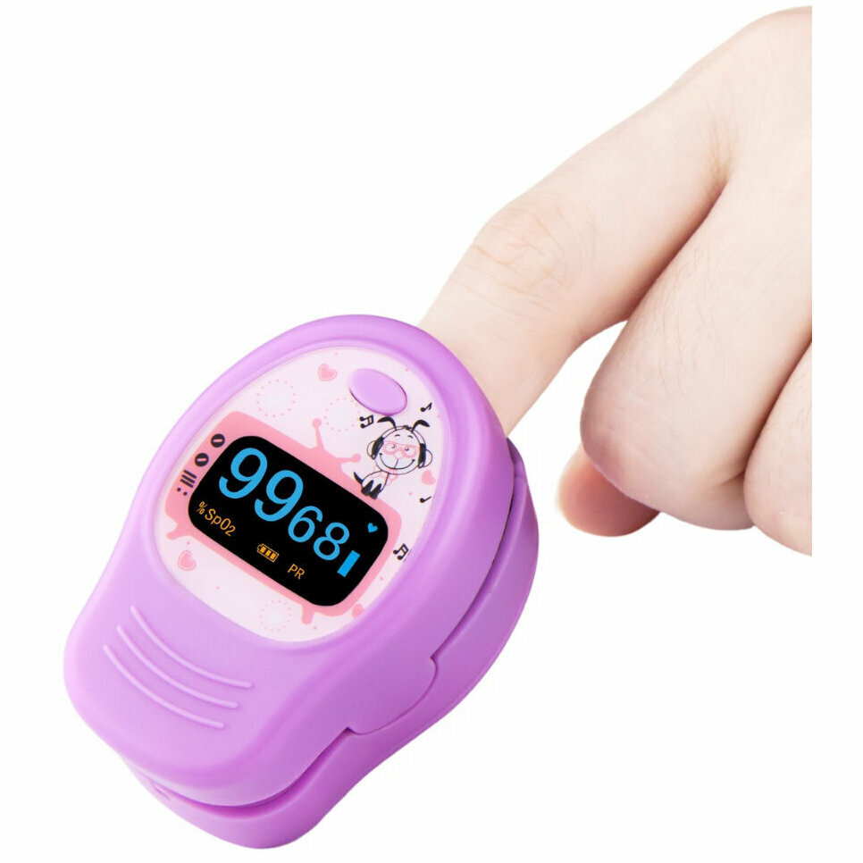Pulsoximetru pentru copii, dispozitivmedical Roz - 3 | YEO