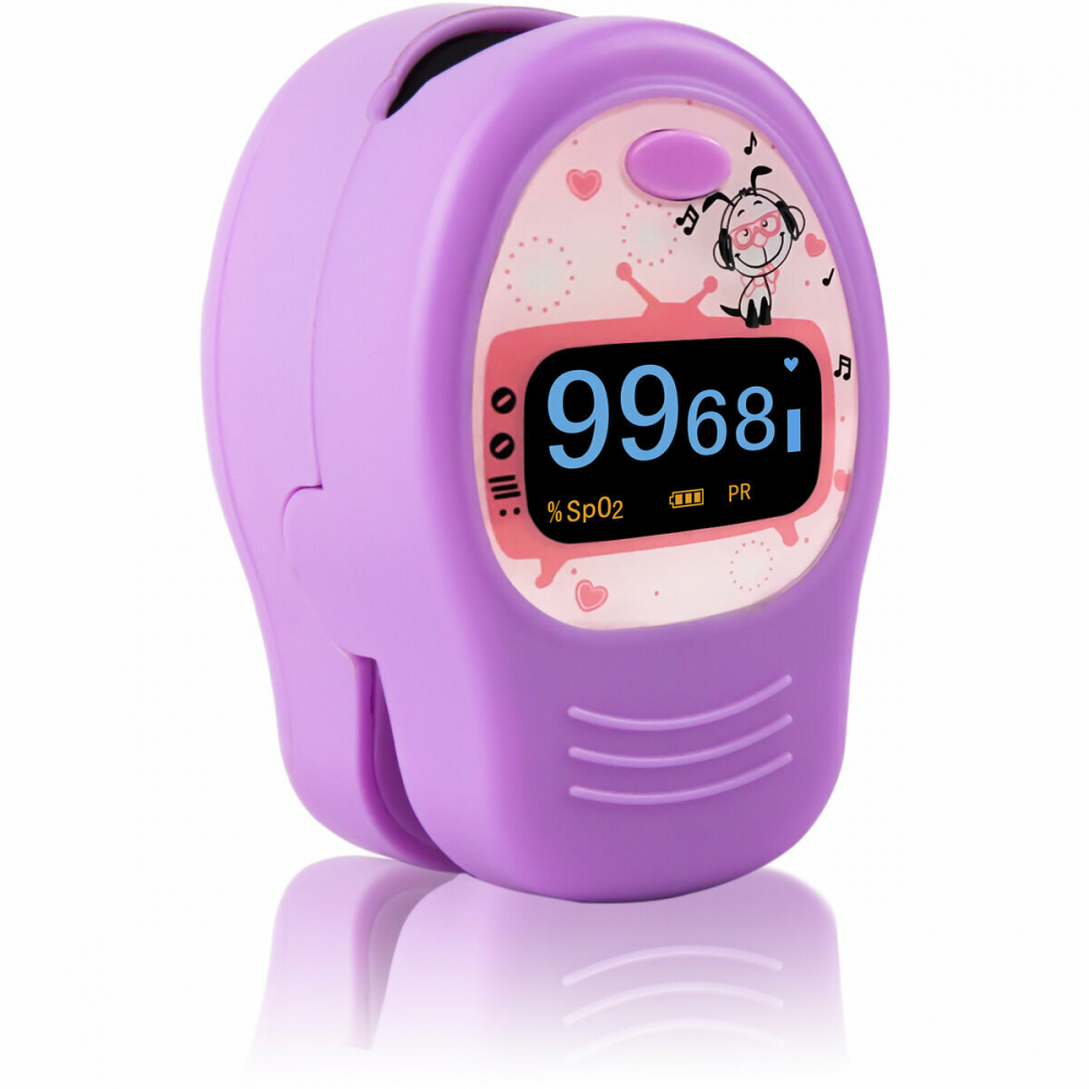 Pulsoximetru pentru copii, dispozitivmedical Roz - 1 | YEO