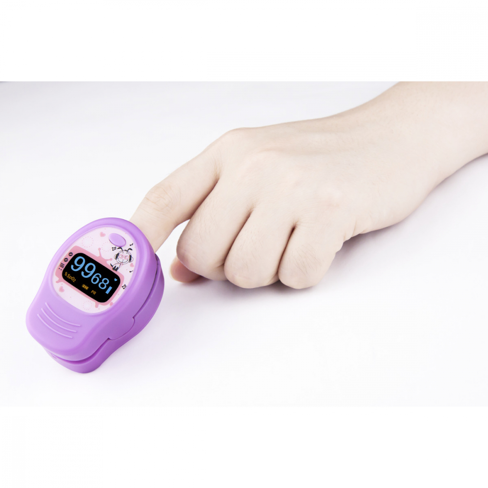 Pulsoximetru pentru copii, dispozitivmedical Roz - 2 | YEO