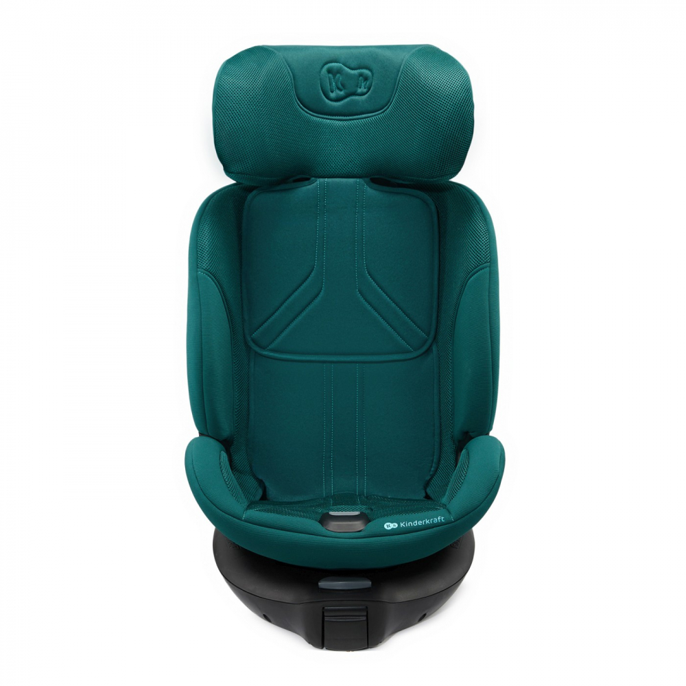 Scaun auto Kinderkraft Xrider 2 Green, i-size, 40-150 cm, rotativ, spatar reglabil, SPS, tetiera ajustabila