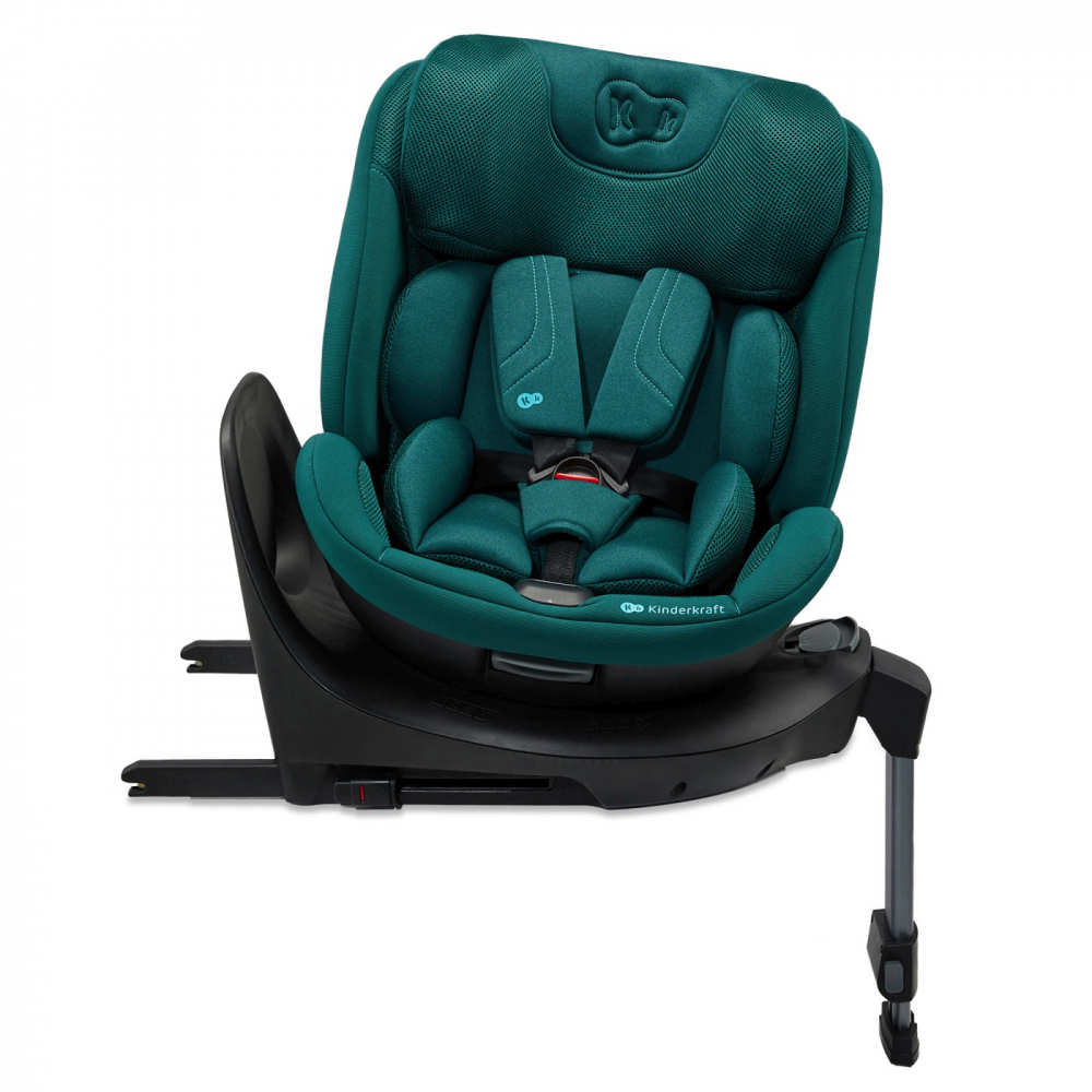 Scaun auto Kinderkraft Xrider 2 Green, i-size, 40-150 cm, rotativ, spatar reglabil, SPS, tetiera ajustabila - 5