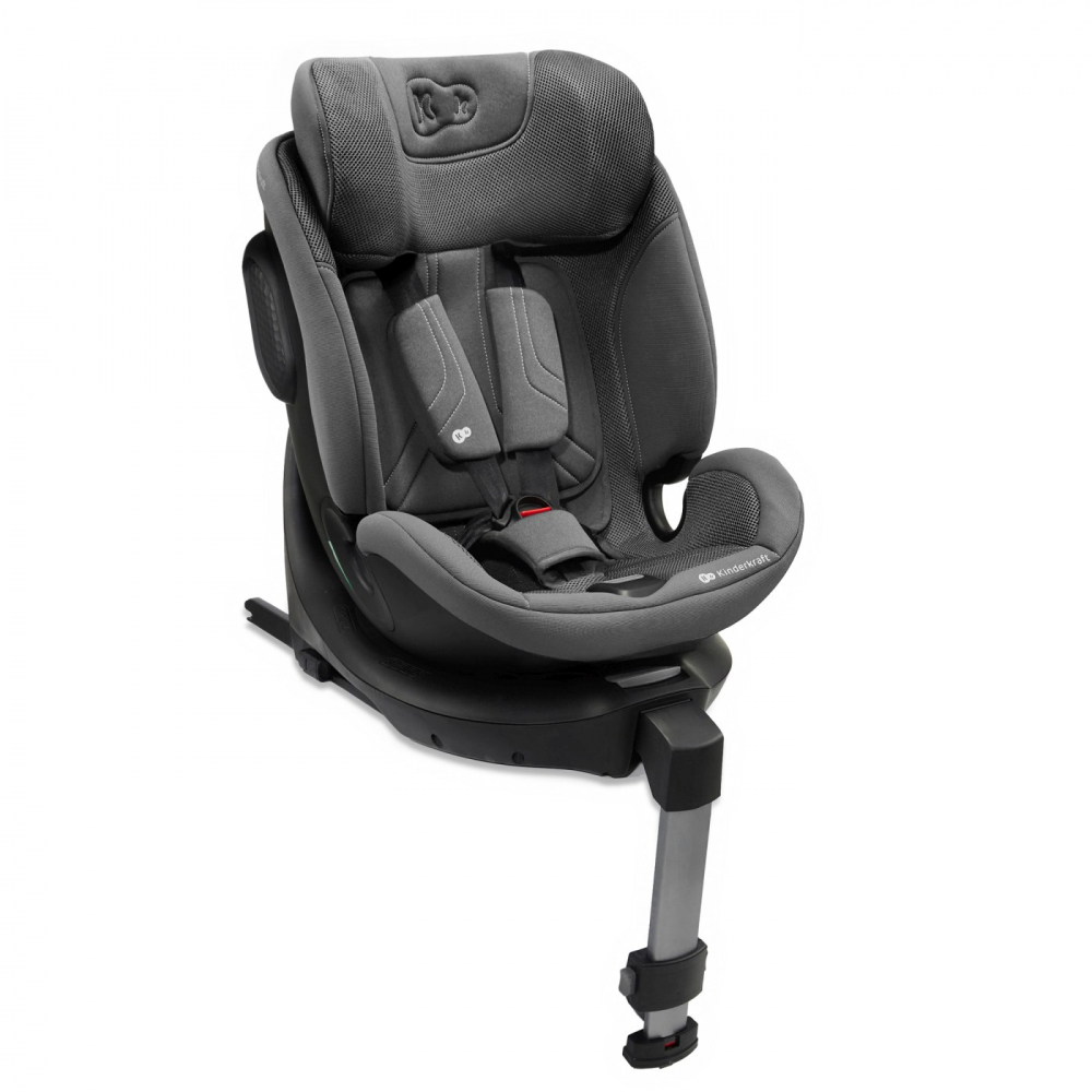 Scaun auto Kinderkraft Xrider 2 Grey, i-size, 40-150 cm, rotativ, spatar reglabil, SPS, tetiera ajustabila - 4