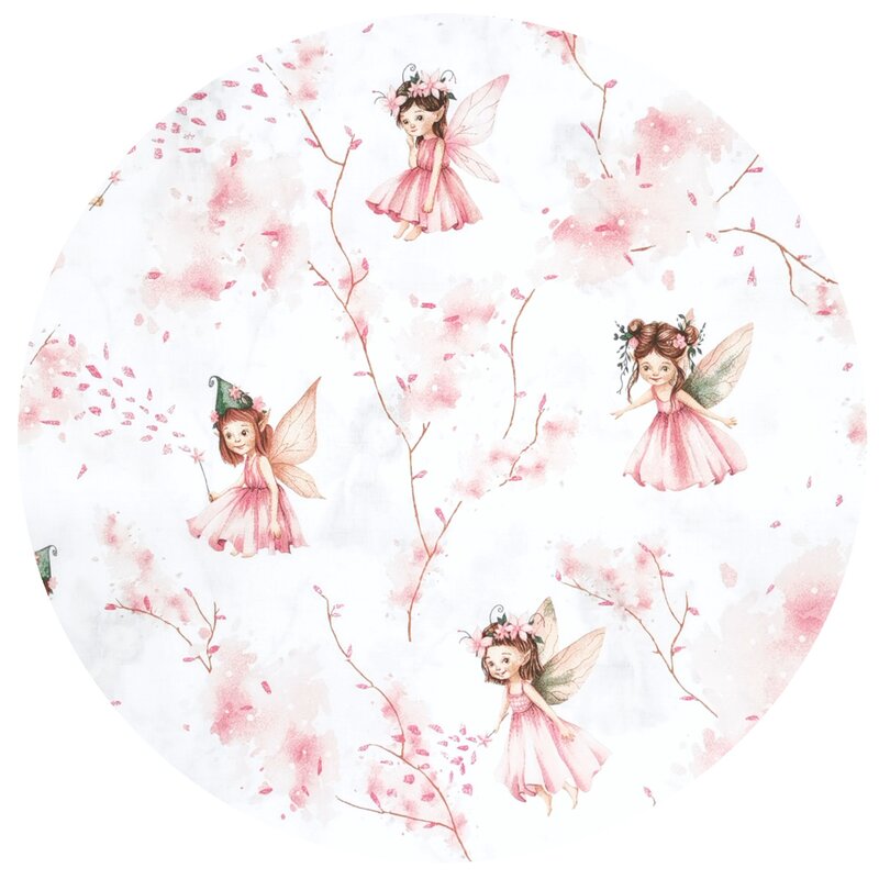 Sac de dormit MimiNu Fairy Pink, de iarna, din bumbac, cu fermoar, 70 cm, 0-6 luni, 2.5 tog