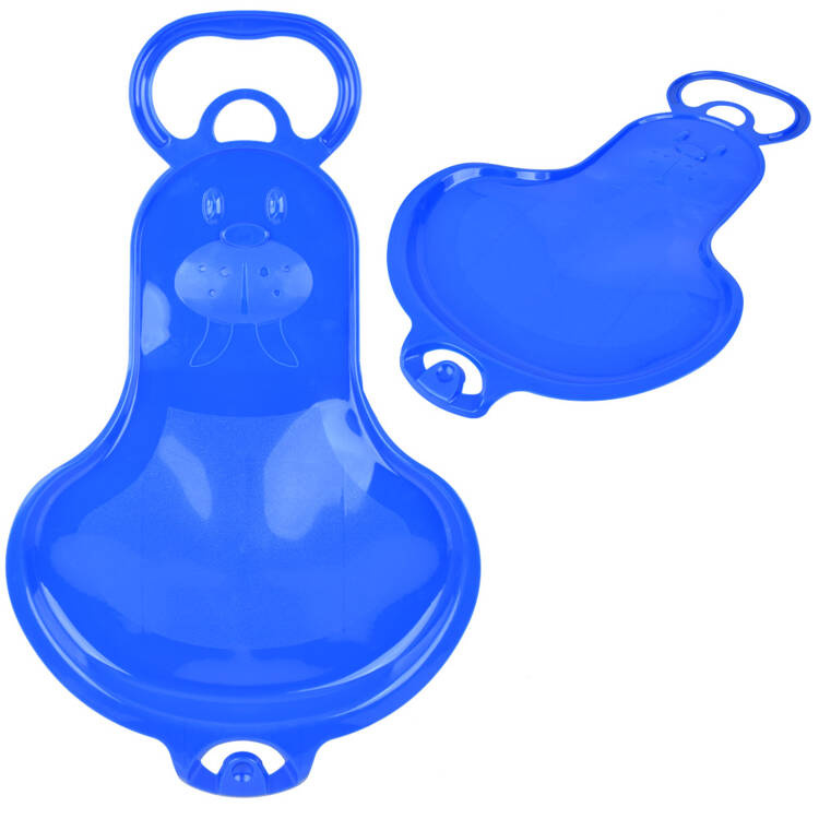 Saniuta pentru copii albastra, model tip placa din plastic, greutate maxima suportata 50 kg