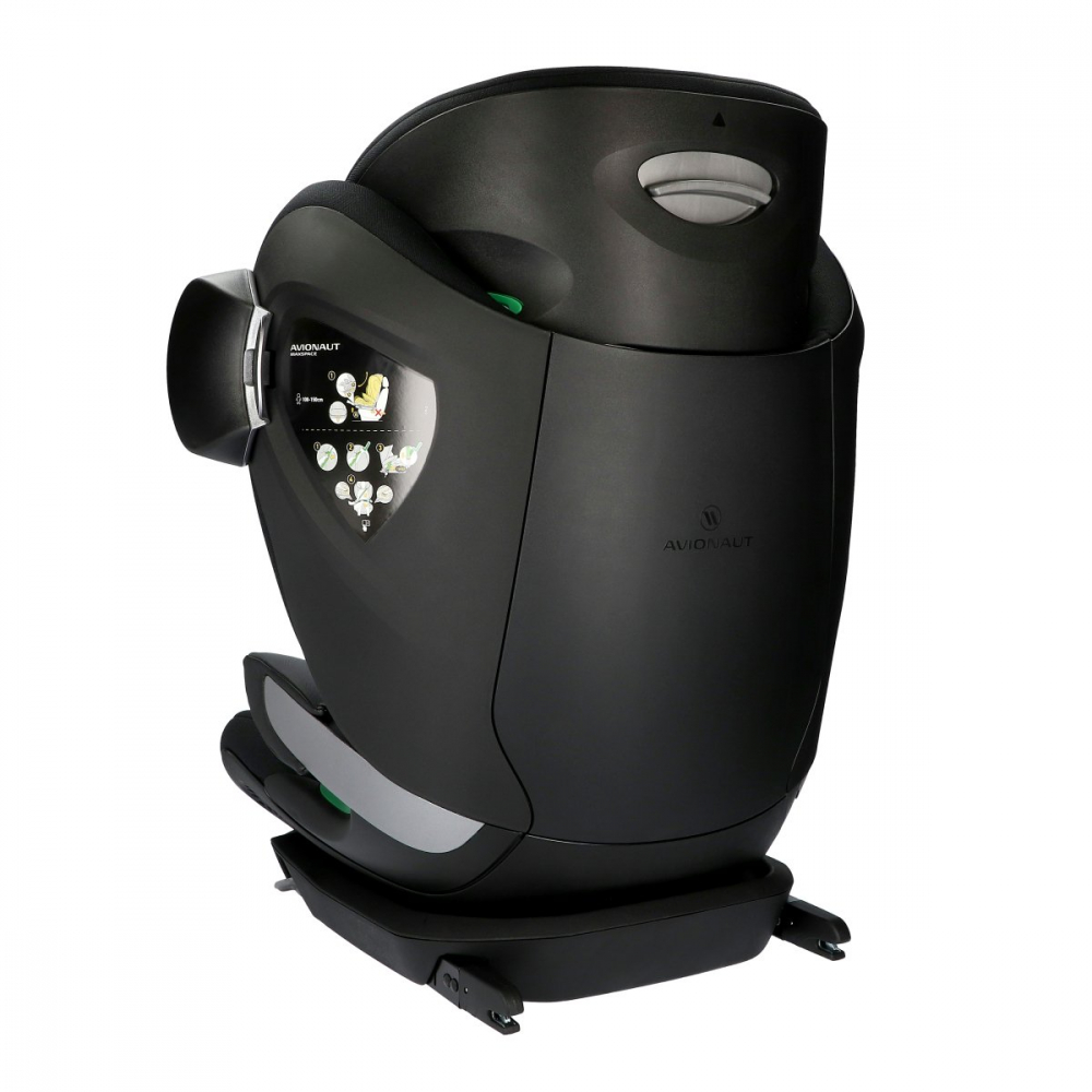 Scaun auto pentru copii Avionaut MaxSpace AirFlow Black cu spatar reglabil, tetiera ajustabila, testare ADAC - 2 | YEO