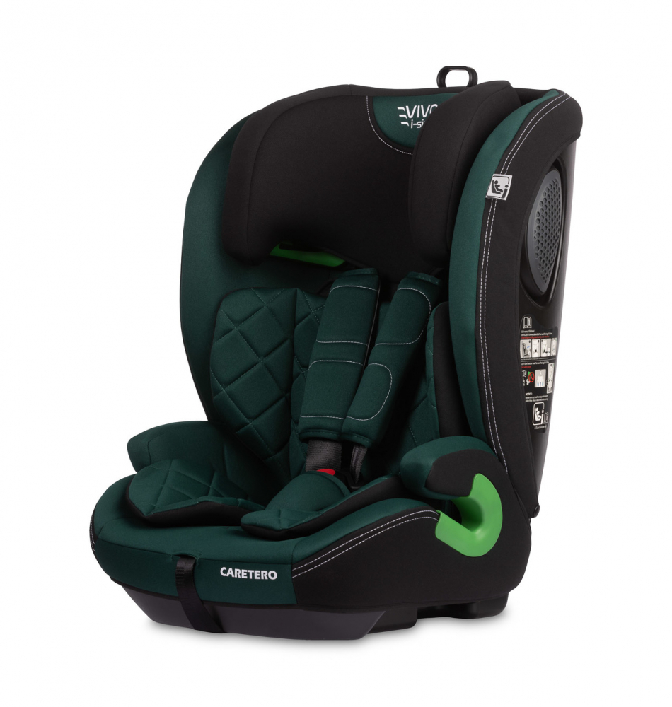 Scaun auto copii Caretero Vivo Emerald i-Size 76-150 cm,certificat R12903,tetiera reglabila,husa detasabila,centuri cu pernute moi,pernuta reductor inclusa - 4