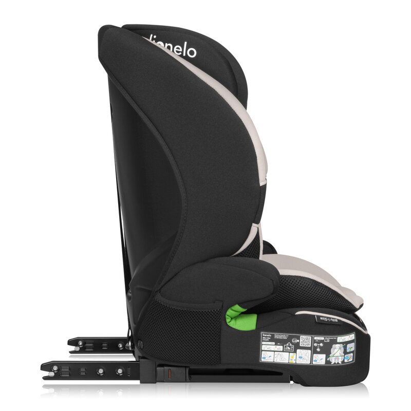 Scaun auto pentru copii Lionelo Billy Bej, i-Size, 76-150 cm, isofix + top tether, tetiera reglabila, testat la impact, conform cu R129 - 1