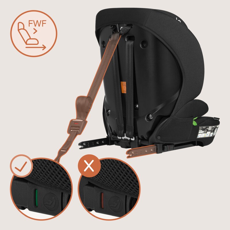 Scaun auto pentru copii Lionelo Levi Fix Negru, i-Size, 76-150 cm, 123, isofix + Top Tether, tetiera reglabila, testat la impact, conform cu R129 - 4