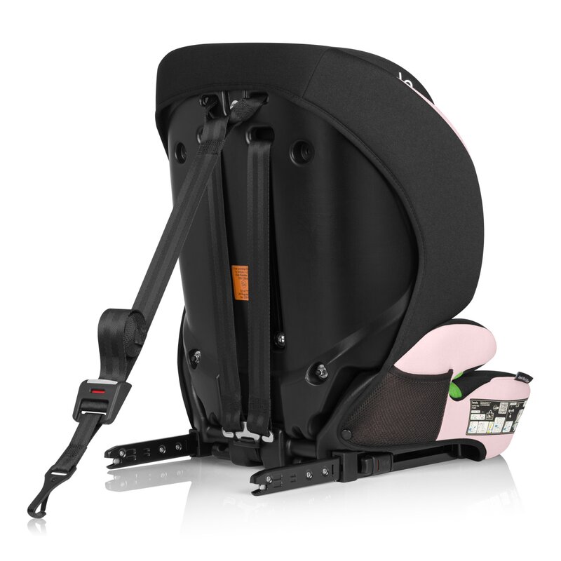 Scaun auto pentru copii Lionelo Levi Fix Roz, i-Size, 76-150 cm, 123, isofix + Top Tether, tetiera reglabila, testat la impact, conform cu R129 - 2