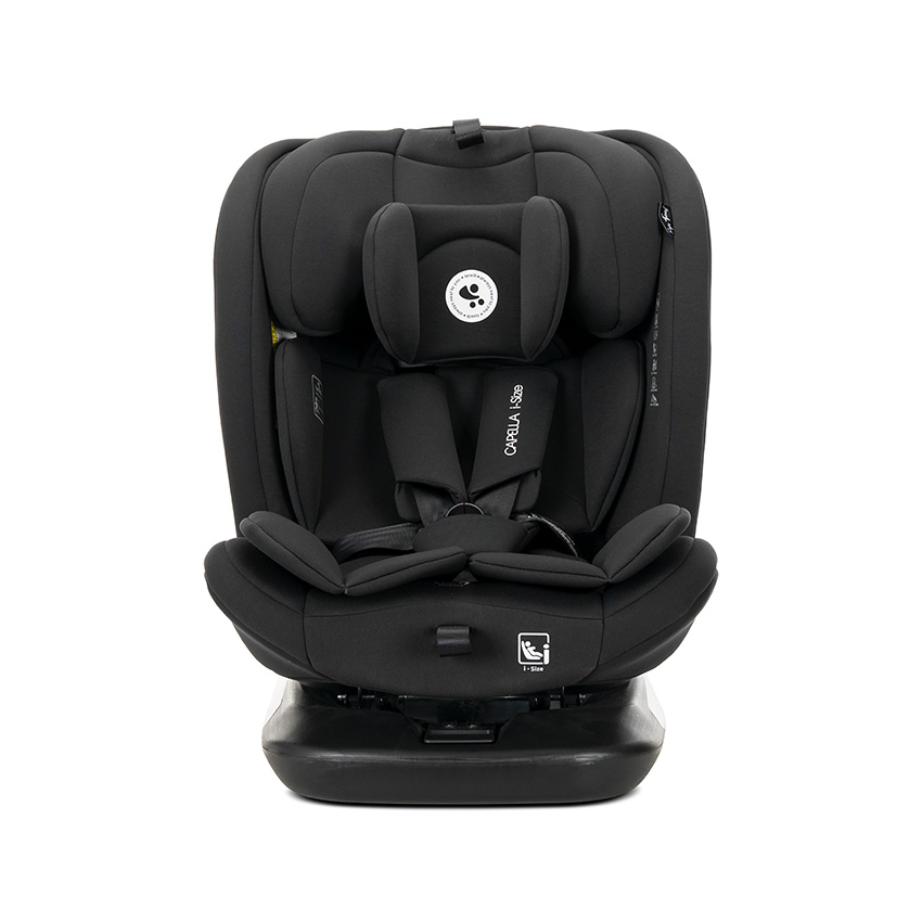 Scaun auto pentru copii i-Size Capella Black cu isofix, rotativ 360 grade, 0 luni-12 ani, 40-150 cm - 1
