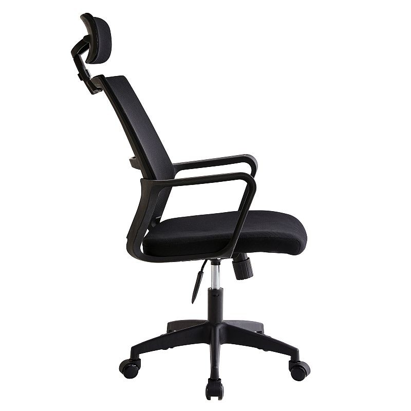 Scaun ergonomic de birou, reglabil in inaltime 108-118 cm, tetiera integrata, mesh si burete - 1