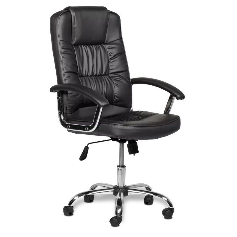 Scaun ergonomic directorial, inaltime reglabila 108-118 cm, rotativ, maxim 150 kg, negru - 6