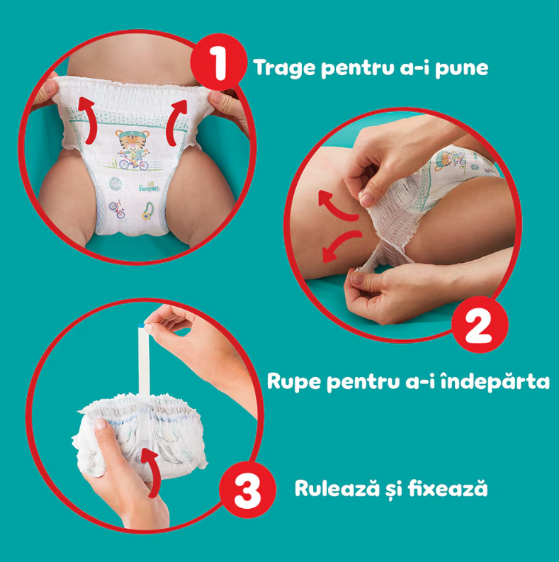 Scutece-chilotel Pampers Pants Marimea 4 9-15 kg Mega Box 108 buc - 2 | YEO
