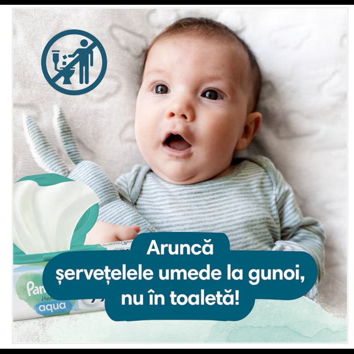 Servetele umede Pampers Sensitive 6 pachete x 80, 480 buc