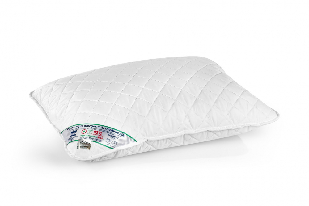 Set Baby HypoallergenicMed perna 40x60 cm si pilota 100x140 cm hipoalergenica pentru bebelusi - 3