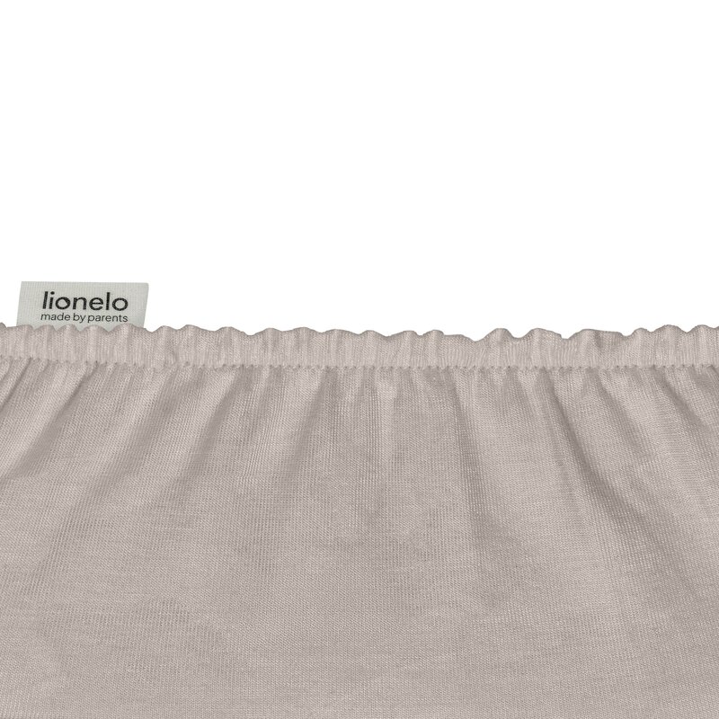 Set 2 cearceafuri cu elastic Lionelo AlbBej, 80x42 cm, pentru co-sleepere, din bambus - 3