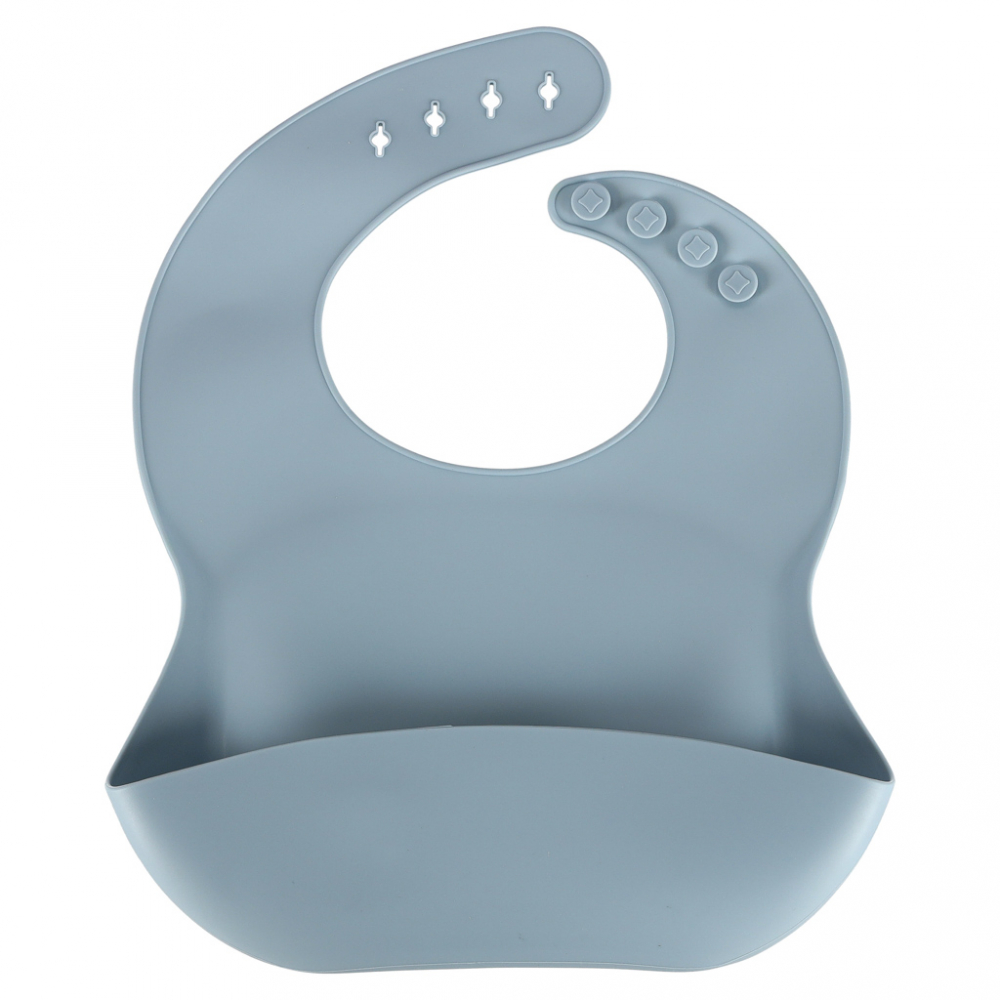 Set complet de hranire copii Ikonka pentru diversificare hrana, 8 piese din silicon cu fixare in ventuze, blue Teddy - 2 | YEO