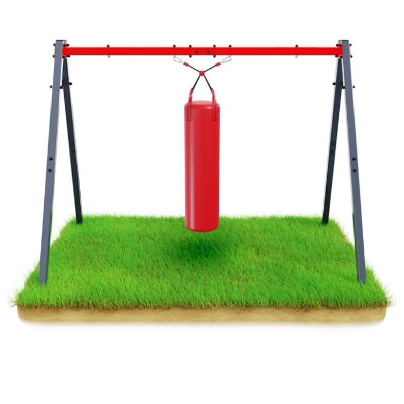 Suport metalic dublu pentru leagan, sarcina maxima 150 kg, 4 carlige fixare - 1 | YEO