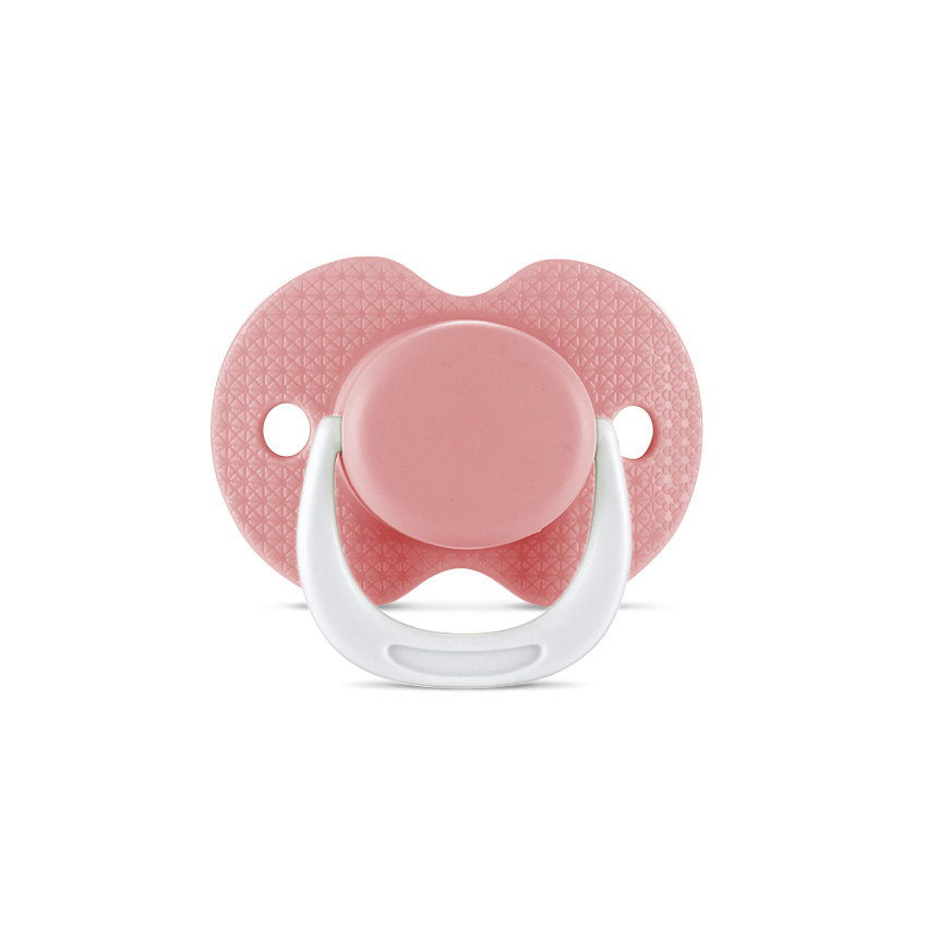 Suzeta din silicon moale cu capac 0 luni+ Shell Pink - 1 | YEO