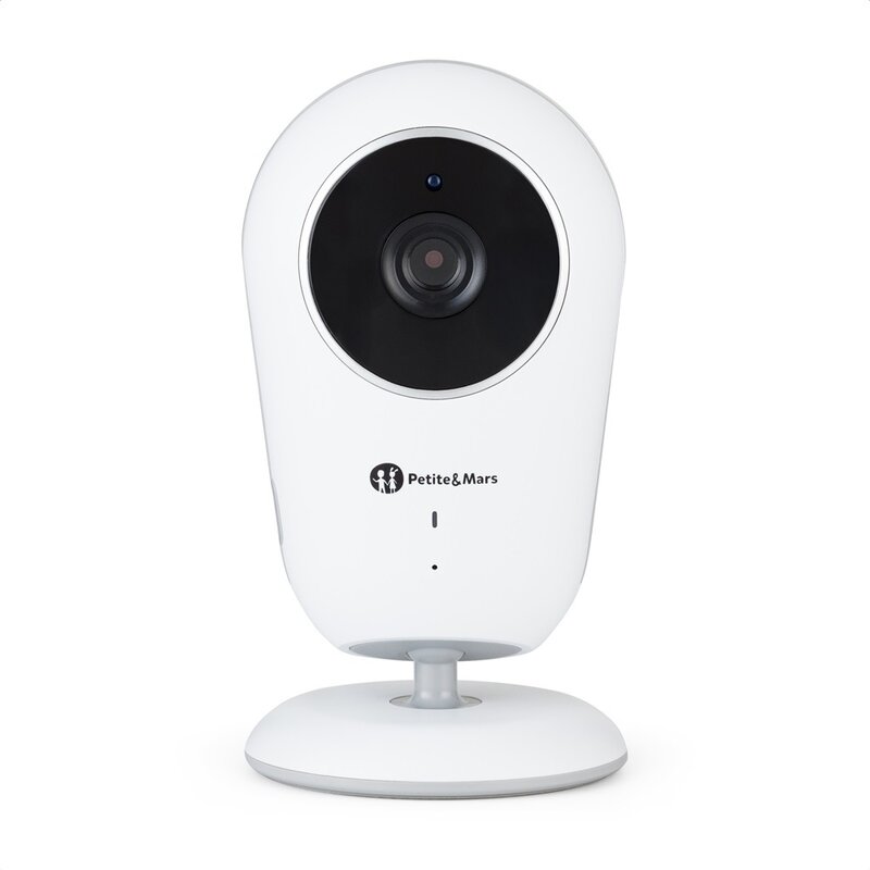 Video monitor PetiteMars Nano 4.0 Alb, ecran HD, zoom digital 3x, raza de actiune 300m, suport pentru pana la 4 camere, comunicare bidirectionala