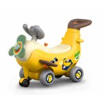 Avion interactiv Hola 4 in 1 ride on si maner de impingere banana