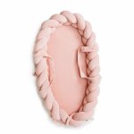 Babynest Roz pentru copii cu laterale impletite