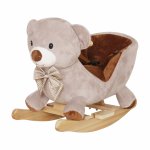 Balansoar pentru copii prevazut cu spatar inalt, sezut moale din plus, cu sunete